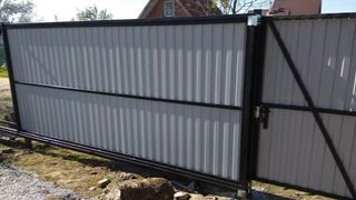 Купить сваи для ворот в Мытищи. Заказать ворота на сваях под ключ от 21496 руб